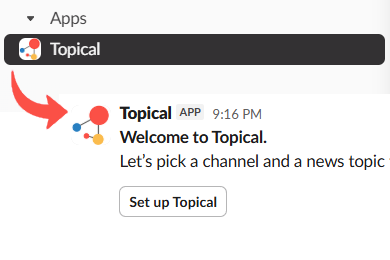Set Slack channel